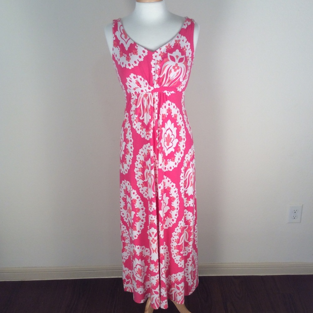 Boden Retro Print Maxi Dress 8P